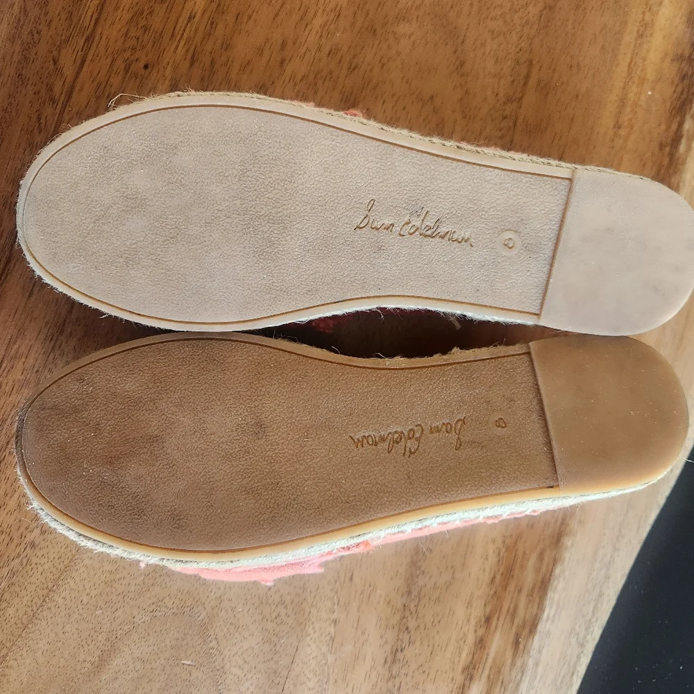 Sam Edelman Pink Canvas Espadrille Slip-Ons